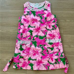 Lilly Pulitzer Kids Lilly knit shift dress Floral  Sleeveless Dress 7Y